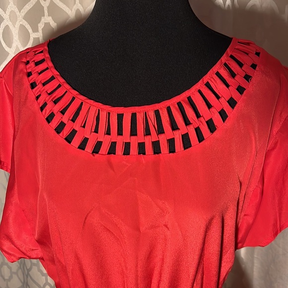 Massimo coral color dress size M with pockets - Picture 6 of 8